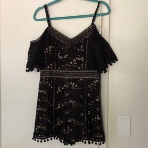 Alice + Olivia embroidered romper size 6